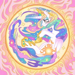 Size: 2000x2000 | Tagged: safe, artist:mediocremare, derpibooru import, princess celestia, alicorn, pony, solo, sun