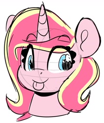 Size: 1440x1708 | Tagged: safe, artist:partylikeanartist, derpibooru import, oc, pony, unicorn, bust, eyebrows, female, sketch, solo