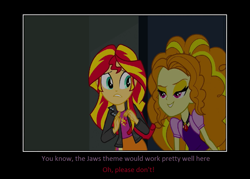 Size: 1075x769 | Tagged: safe, artist:thejboy88, derpibooru import, edit, screencap, adagio dazzle, sunset shimmer, equestria girls, rainbow rocks