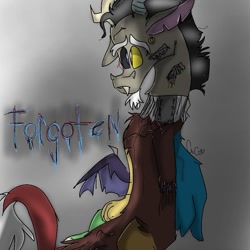 Size: 899x899 | Tagged: safe, artist:coco_loves_art, derpibooru import, discord, draconequus, animatronic, male, solo