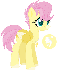 Size: 366x450 | Tagged: safe, artist:farkaska21, derpibooru import, fluttershy, pegasus, pony, alternate cutie mark, alternate universe, freckles, jewelry, necklace, simple background, solo, white background