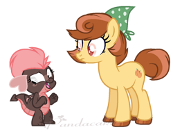 Size: 1024x780 | Tagged: safe, artist:ipandacakes, derpibooru import, oc, oc only, oc:aphorditem, oc:halehaven, dragon, earth pony, pony, female, mare, simple background, transparent background