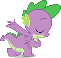 Size: 3149x3000 | Tagged: safe, artist:frownfactory, derpibooru import, spike, dragon, spike at your service, bowing, eyes closed, kneeling, male, simple background, solo, transparent background, vector