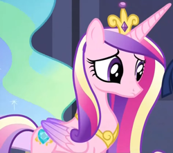 Size: 1476x1311 | Tagged: safe, derpibooru import, screencap, princess cadance, alicorn, pony, twilight's kingdom, cropped, female, solo