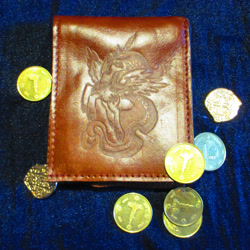 Size: 3156x3156 | Tagged: safe, alternate version, artist:malte279, derpibooru import, princess celestia, alicorn, pony, coin, craft, leather, pyrography, traditional art, wallet