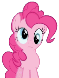 Size: 231x305 | Tagged: safe, derpibooru import, edit, edited screencap, screencap, pinkie pie, earth pony, pony, read it and weep, derp, not a vector, simple background, transparent background