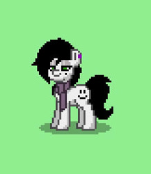 Size: 244x281 | Tagged: safe, derpibooru import, oc, oc only, oc:amgi, earth pony, pony, bedroom eyes, clothes, earth pony oc, female, mare, pixel art, pony town, scarf, smiling, solo