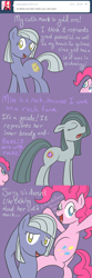 Size: 650x1950 | Tagged: safe, artist:atlur, ponerpics import, limestone pie, marble pie, pinkie pie, earth pony, pony, ask, ask the pie sisters, comic, deleted from derpibooru, tumblr