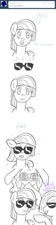 Size: 650x2600 | Tagged: safe, artist:atlur, ponerpics import, limestone pie, marble pie, pinkie pie, earth pony, pony, ask, ask the pie sisters, comic, deleted from derpibooru, sunglasses, tumblr