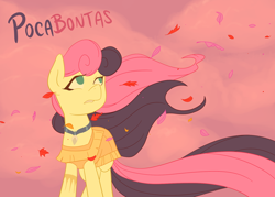 Size: 800x574 | Tagged: safe, artist:atlur, ponerpics import, bon bon, sweetie drops, earth pony, pony, 17th century, bonafied, bonpun, deleted from derpibooru, disney, pocahontas, solo, stuart era