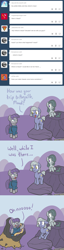 Size: 650x2558 | Tagged: safe, artist:atlur, ponerpics import, limestone pie, marble pie, maud pie, ask, ask the pie sisters, comic, crossover, deleted from derpibooru, graboid, tremors, tumblr