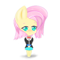 Size: 900x900 | Tagged: artist needed, source needed, safe, derpibooru import, fluttershy, pegasus, pony, cute, daaaaaaaaaaaw, shyabetes, solo, wingless