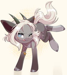 Size: 3786x4212 | Tagged: safe, artist:ohhoneybee, derpibooru import, oc, oc:ida, earth pony, pony, female, horns, mare, solo