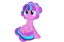 Size: 2489x1640 | Tagged: safe, artist:birbnerd17, derpibooru import, pinkie pie, starlight glimmer, twilight sparkle, twilight sparkle (alicorn), alicorn, earth pony, pony, fusion, simple background, solo, transparent background