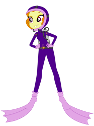 Size: 1024x1366 | Tagged: safe, artist:zefrenchm, derpibooru import, adagio dazzle, equestria girls, clothes, diving suit, female, hooded wetsuit, simple background, solo, transparent background, vector