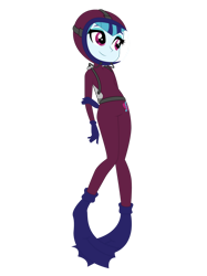 Size: 1024x1366 | Tagged: safe, artist:zefrenchm, derpibooru import, sonata dusk, equestria girls, clothes, diving suit, female, hooded wetsuit, simple background, solo, transparent background, vector