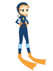 Size: 1024x1366 | Tagged: safe, artist:zefrenchm, derpibooru import, indigo zap, equestria girls, clothes, diving suit, female, hooded wetsuit, simple background, solo, transparent background, vector