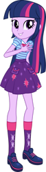 Size: 1024x3800 | Tagged: safe, artist:firesidearmy46231, derpibooru import, twilight sparkle, alicorn, equestria girls, clothes, female, looking at you, new design, simple background, solo, vector