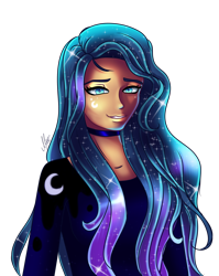 Size: 1920x2413 | Tagged: safe, artist:melanyschaffer, derpibooru import, princess luna, human, female, high res, humanized, simple background, solo, transparent background