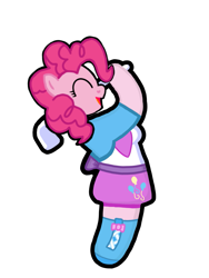 Size: 769x1024 | Tagged: safe, artist:thread8, derpibooru exclusive, derpibooru import, pinkie pie, anthro, equestria girls, golf, golf blitz, sports