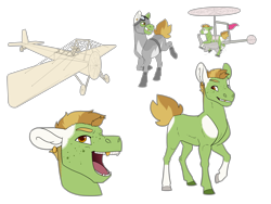 Size: 4000x3000 | Tagged: safe, artist:jackiebloom, derpibooru import, oc, oc:maria ann smith, earth pony, pony, female, helicopter, high res, mare, offspring, parent:apple bloom, parent:pipsqueak, parents:pipbloom, short hair, simple background, solo, transparent background