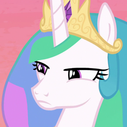 Size: 580x580 | Tagged: safe, derpibooru import, screencap, princess celestia, alicorn, pony, a royal problem, cropped, female, mare, solo