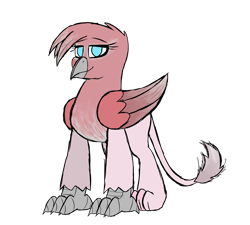 Size: 2600x2340 | Tagged: safe, artist:somber, derpibooru import, oc, oc only, griffon, fallout equestria, fallout equestria: longtalons, female, griffon oc, solo