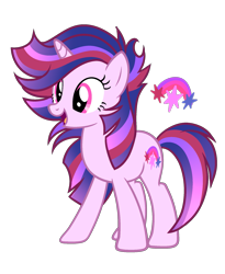 Size: 1657x2025 | Tagged: safe, artist:starflightsparkleyt, derpibooru import, oc, oc:glowing magic, earth pony, pony, female, magical lesbian spawn, mare, offspring, parent:rainbow dash, parent:twilight sparkle, parents:twidash, simple background, solo, transparent background