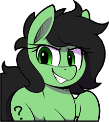 Size: 461x516 | Tagged: safe, artist:shinodage, oc, oc only, oc:anon filly, earth pony, pony, female, filly, looking at you, simple background, solo, transparent background