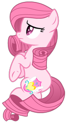 Size: 650x1206 | Tagged: safe, artist:guruyunus17, derpibooru import, oc, oc only, oc:annisa trihapsari, earth pony, pony, base used, earth pony oc, female, mare, not rarity, sad, simple background, sitting, solo, sorrow, transparent background, vector