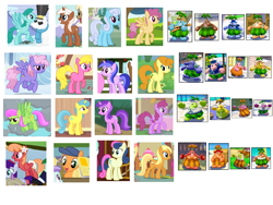 Size: 2048x1536 | Tagged: safe, derpibooru import, edit, edited screencap, screencap, amethyst star, apple cobbler, berry punch, berryshine, bon bon, carrot top, cherry berry, dizzy twister, downdraft, golden harvest, lemon hearts, linky, liza doolots, manely gold, merry may, mjölna, mochaccino, orange swirl, petunia, rainbowshine, rare find, sea swirl, seafoam, shoeshine, silver spanner, sparkler, spring fresh, spring melody, sprinkle medley, sweetie drops, tiger lily, tootsie flute, twinkleshine, earth pony, pegasus, pony, unicorn, apple family member, apricot pianta, background pony, blue pianta, brown pianta, chartreuse pianta, dark blue pianta, female, green pianta, light blue pianta, magenta pianta, male, mare, orange pianta, pianta, pink pianta (female), pink pianta (male), purple pianta, red pianta, super mario sunshine, tan pianta, yellow pianta (female), yellow pianta (male)