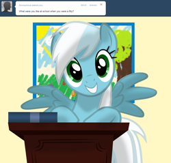 Size: 1280x1224 | Tagged: safe, artist:ask-fleetfoot, derpibooru import, fleetfoot, pony, alternate hairstyle, ask-fleetfoot, solo