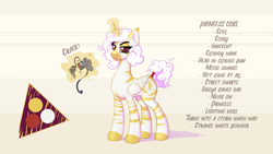 Size: 3492x1964 | Tagged: safe, artist:cocaine, derpibooru import, oc, oc:princess coke, alicorn, zebra, alicorn oc, controller, cutie mark, horn, looking at you, magic, smiling, smirk, wings