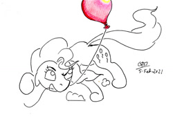 Size: 1024x703 | Tagged: safe, artist:gafelpoez, derpibooru import, pinkie pie, earth pony, pony, balloon, red balloon