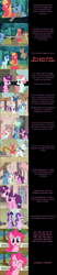 Size: 2000x9575 | Tagged: safe, artist:mlp-silver-quill, derpibooru import, big macintosh, double diamond, night glider, party favor, pinkie pie, starlight glimmer, sugar belle, twilight sparkle, oc, oc:crosscut, alicorn, earth pony, pegasus, pony, unicorn, comic:pinkie pie says goodnight, the cutie re-mark, apple, apple tree, clothes, crosscut saw, female, fence, ivy vine, log, male, our town, plow, s5 starlight, scarf, sweet apple acres, tree, yoke