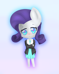 Size: 800x1000 | Tagged: artist needed, safe, derpibooru import, rarity, anthro, big head, nightmare fuel, simple background, solo, wingding eyes