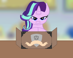 Size: 768x610 | Tagged: safe, artist:royal-pony-palace, derpibooru import, starlight glimmer, pony, unicorn, board game, dungeon master, solo