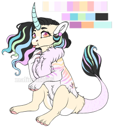 Size: 718x807 | Tagged: safe, artist:malinraf1615, derpibooru import, oc, oc:elen, hybrid, female, interspecies offspring, offspring, parent:discord, parent:princess celestia, parents:dislestia, simple background, solo, transparent background