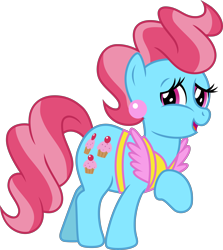 Size: 4000x4491 | Tagged: safe, artist:jeatz-axl, derpibooru import, cup cake, pony, female, mare, raised hoof, raised leg, simple background, solo, transparent background, vector