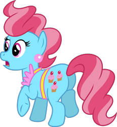 Size: 4000x4324 | Tagged: safe, artist:jeatz-axl, derpibooru import, cup cake, earth pony, pony, butt, female, mare, plot, raised hoof, raised leg, simple background, solo, transparent background, vector