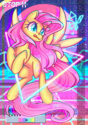 Size: 1600x2264 | Tagged: safe, artist:musicfirewind, derpibooru import, fluttershy, pegasus, pony, open mouth, solo