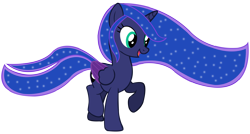 Size: 10702x5724 | Tagged: safe, artist:laszlvfx, derpibooru import, princess luna, alicorn, pony, absurd resolution, simple background, solo, transparent background, vector, younger