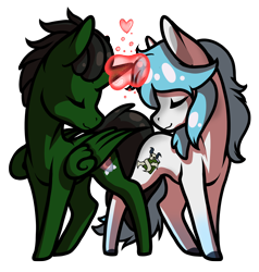 Size: 2408x2525 | Tagged: safe, artist:oneiria-fylakas, derpibooru import, oc, oc only, alicorn, earth pony, pony, magic, male, simple background, stallion, transparent background