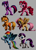 Size: 2144x3000 | Tagged: safe, artist:wreckham, derpibooru import, applejack, fluttershy, pinkie pie, rainbow dash, rarity, twilight sparkle, unicorn twilight, earth pony, pegasus, pony, unicorn, colored hooves, female, gray background, mane six, mare, pose, redesign, simple background, uncanny valley