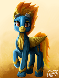 Size: 1536x2048 | Tagged: safe, artist:raphaeldavid, derpibooru import, spitfire, pony, clothes, solo, uniform, wonderbolts uniform