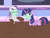 Size: 1600x1200 | Tagged: safe, artist:amateur-draw, derpibooru import, twilight sparkle, twilight sparkle (alicorn), twilight velvet, alicorn, pony, unicorn, annoyed, conversation, cross-popping veins, female, mother, mother and child, mother and daughter, mud, mud bath, mud mask, parent, parent and child, show accurate, simple background, text, wet and messy