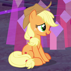 Size: 920x920 | Tagged: safe, derpibooru import, screencap, applejack, earth pony, pony, hearthbreakers, cropped, cute, female, jackabetes, mare, solo