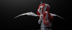 Size: 3440x1440 | Tagged: safe, artist:thelunagames, derpibooru import, oc, oc:lovers, alicorn, pony, 3d, cinema4d, solo