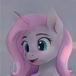 Size: 1024x1024 | Tagged: safe, artist:thisponydoesnotexist, derpibooru import, pony, looking down, neural network, open mouth