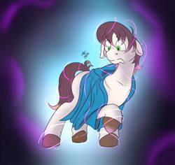 Size: 2900x2732 | Tagged: safe, artist:denton, derpibooru import, earth pony, pony, clothes, human to pony, magic, male, solo, transformation, transformation sequence